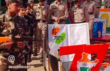 NCC cadets on parade